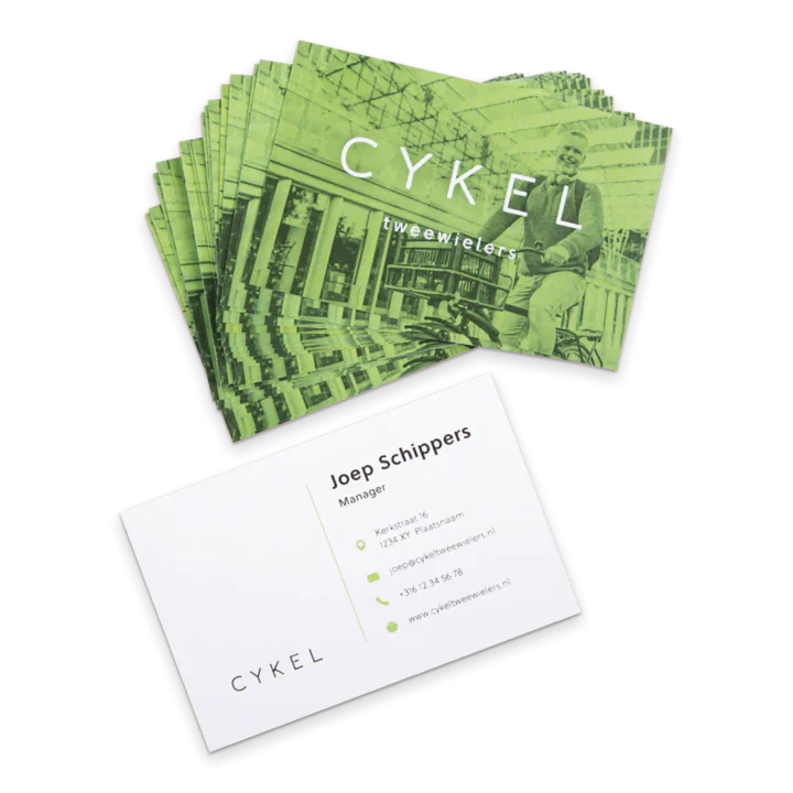 Visitekaartjes (Liggend : 85 X 55 mm) Dubbelzijdig Full-Color 4/4